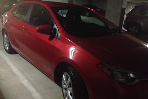 My RED Toyota Corolla